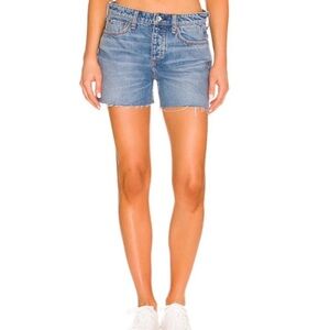 Rag & Bone Dre Low Rise Denim Shorts in Clean Peony- 25